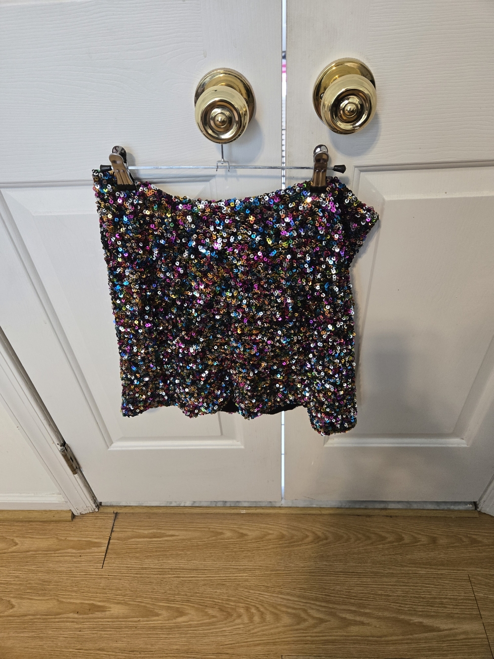 SO Multicolor Sequin Mini Skirt